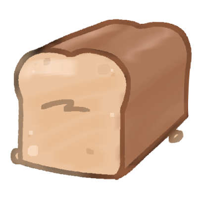 A loaf of white bread, one slice removed to show the cross-section.
